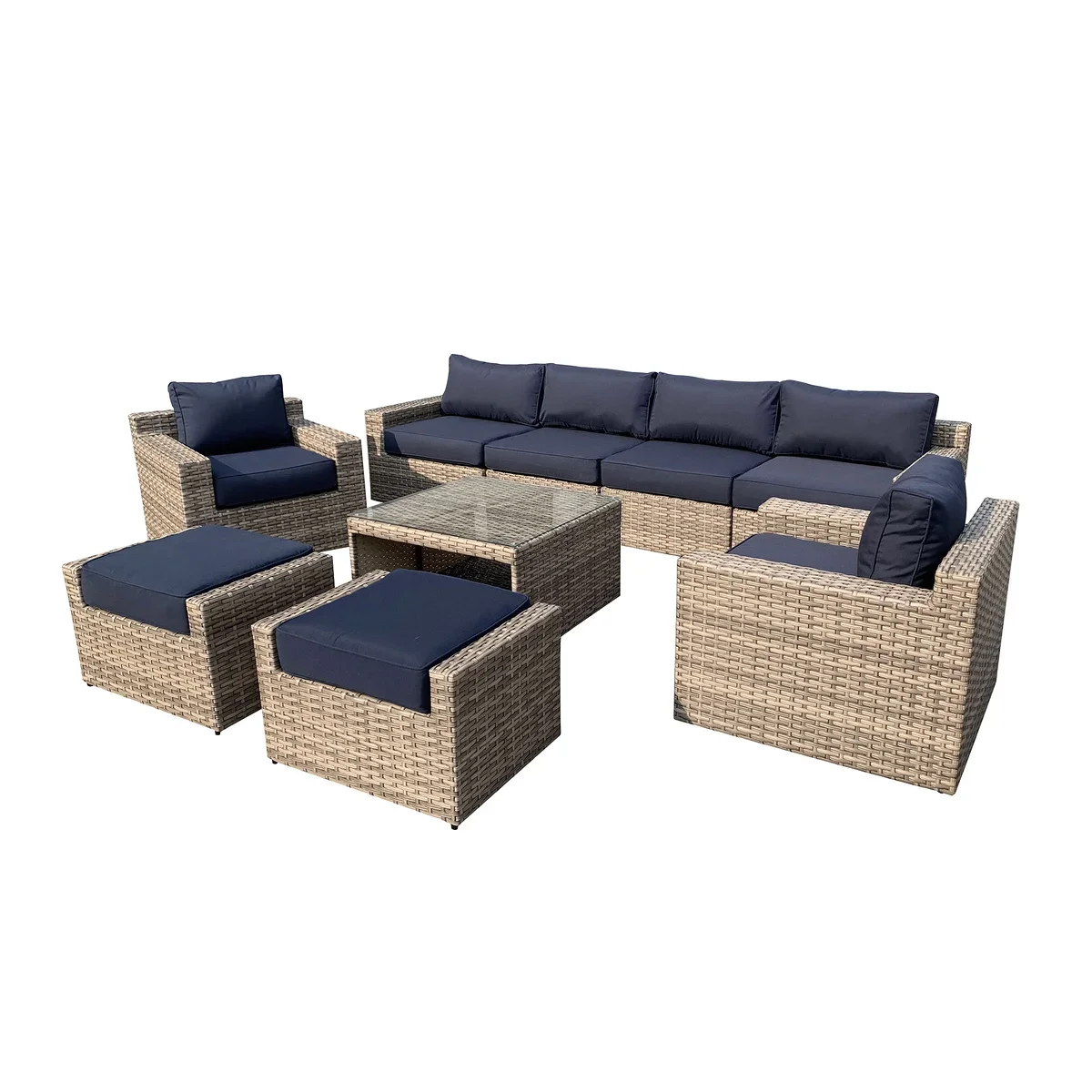 Rattan Chair Set Balcony Garden Rattan Table And Chair Furniture ...