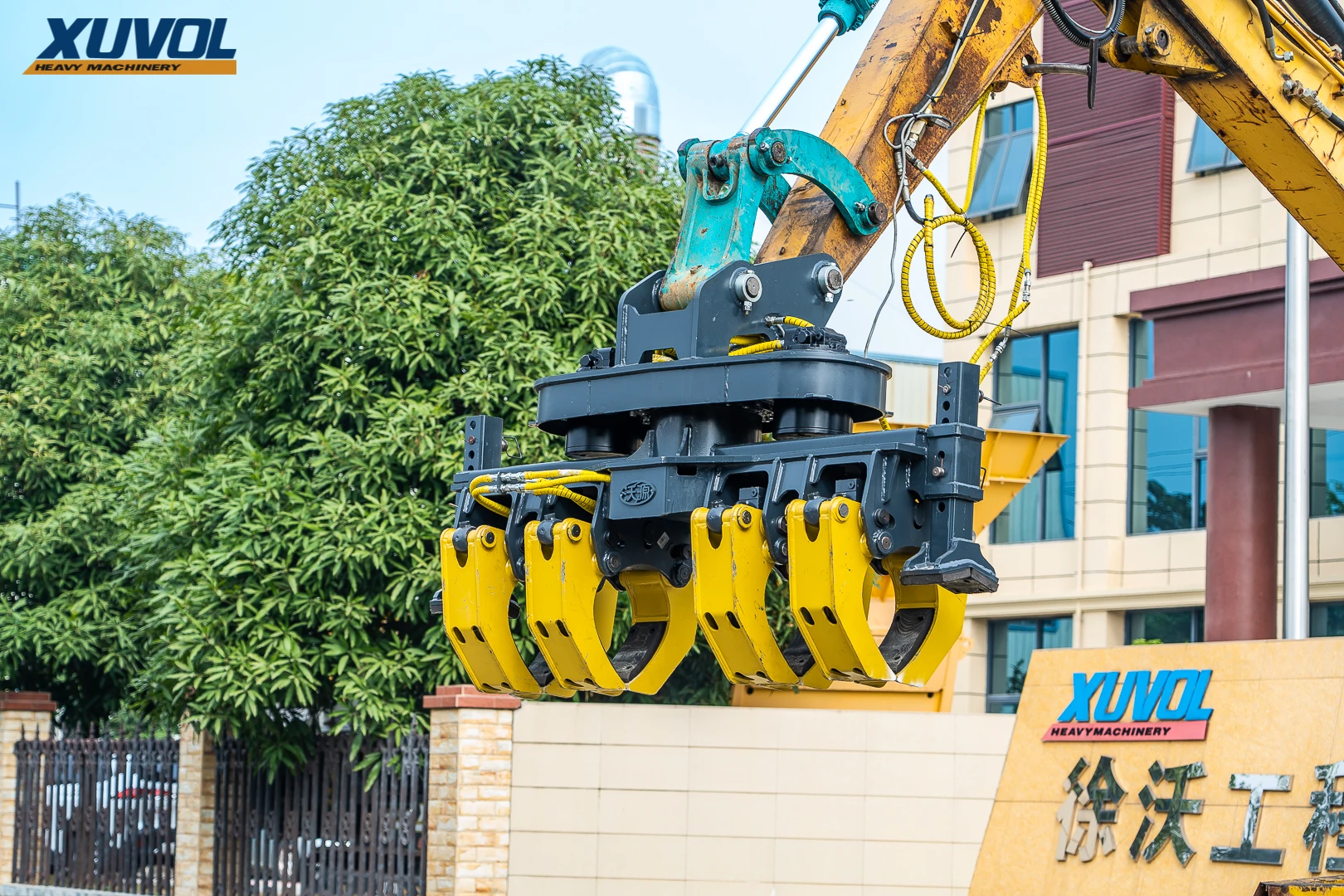 Excavator Rotating Grapple 360degree Wood Grappler Hydraulic Rock