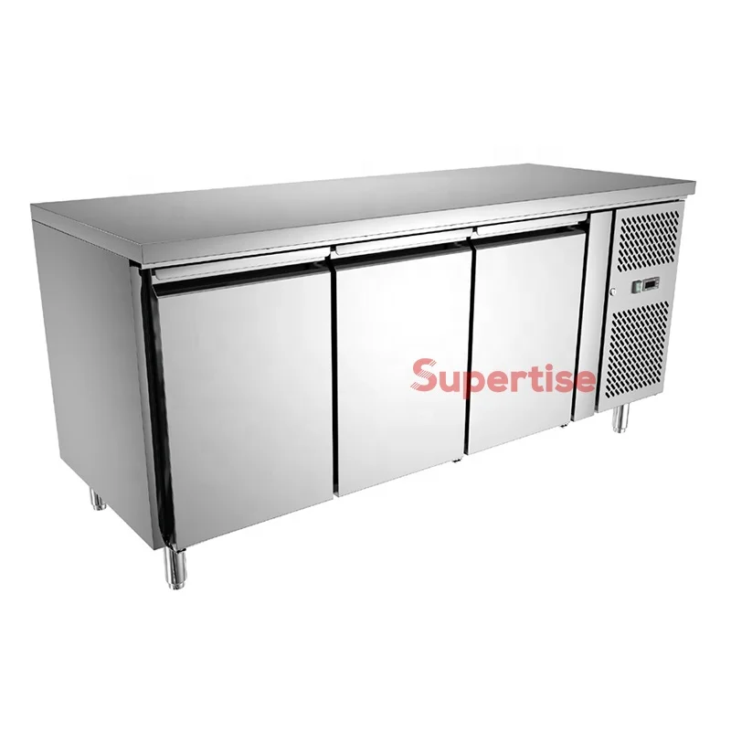 Commercial Refrigerator Double Temperature Freezer and Chiller Stainless Steel Refrigerator