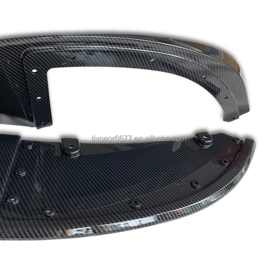 product tiypeor gloss black front splitter fits 2014   2020 for bmw 4 series f32 f33 f36 m sport front bumper lip spoiler-9