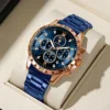 8 rose gold - blue
