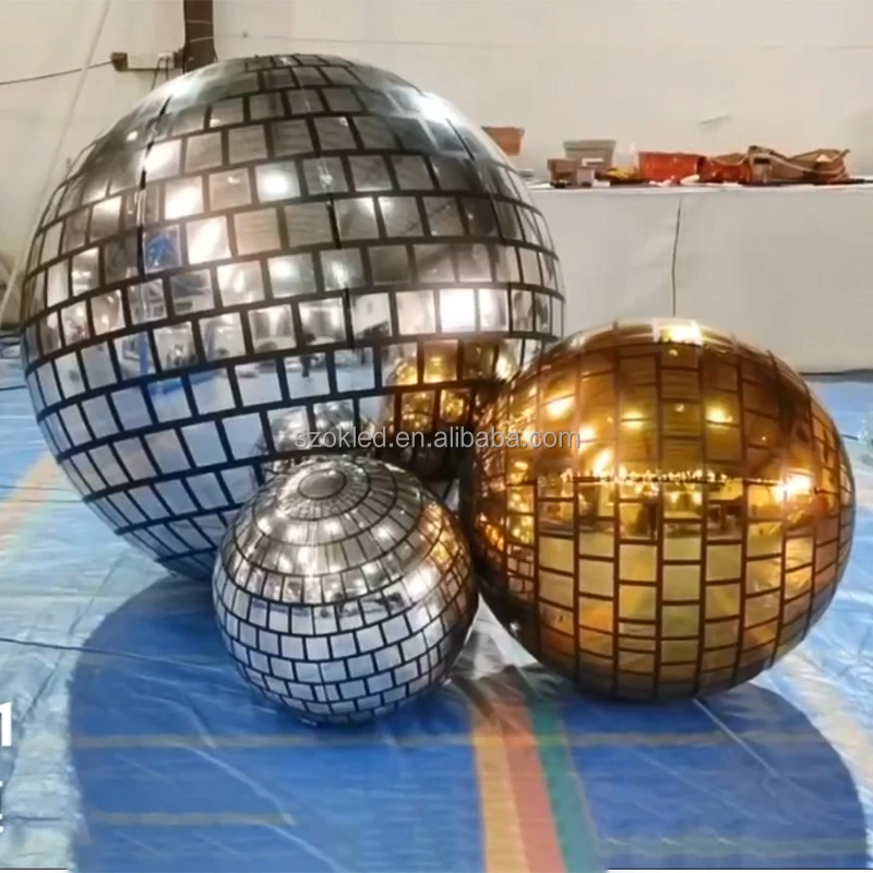 【新品未開封品】BABYL 「MIRROR BALL」TEE Mサイズ Shiny Inflatable Mirror Ball - Customized Size for Events