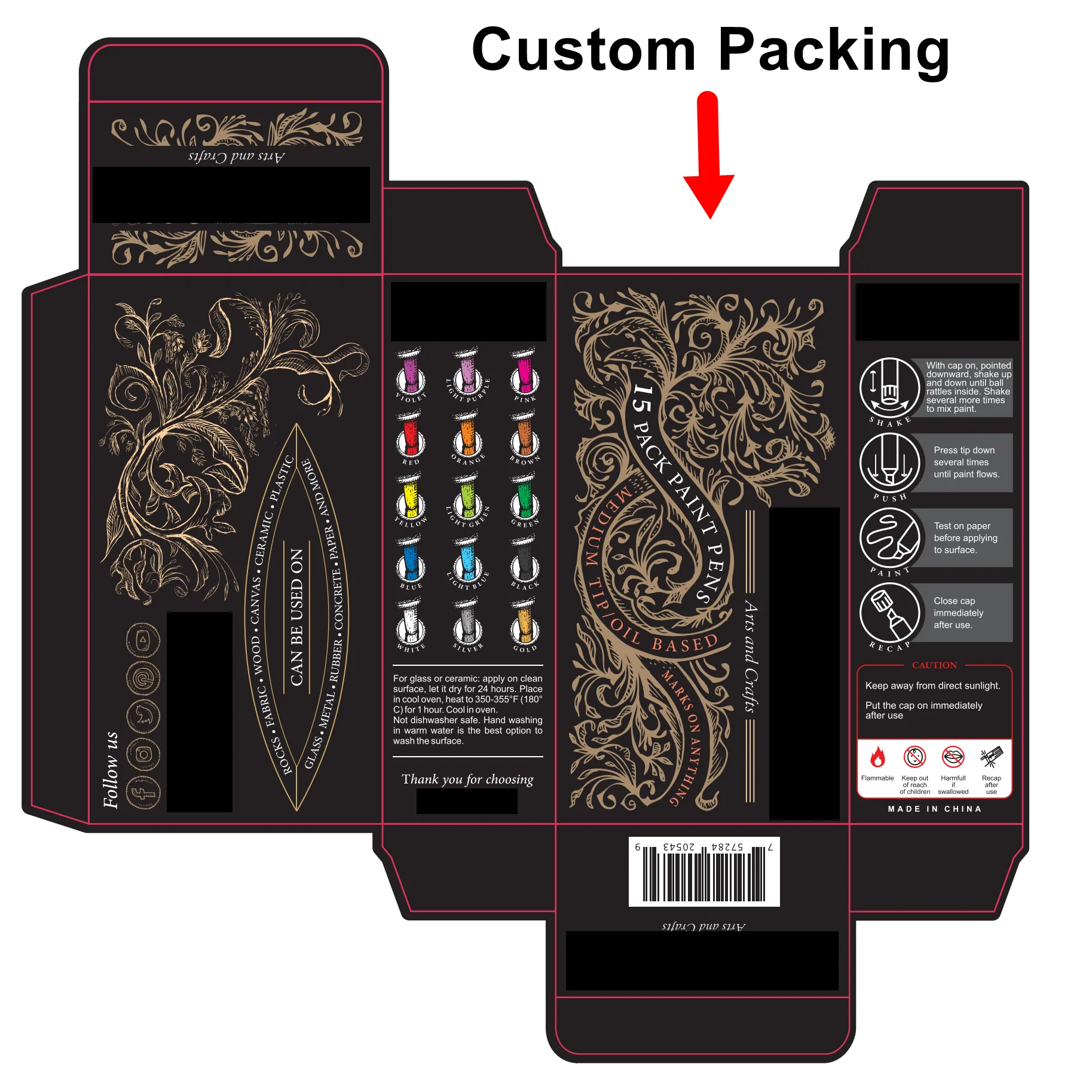 Drawing Gum White Glue Marker For Watercolor Painting Masking Fluid Ink