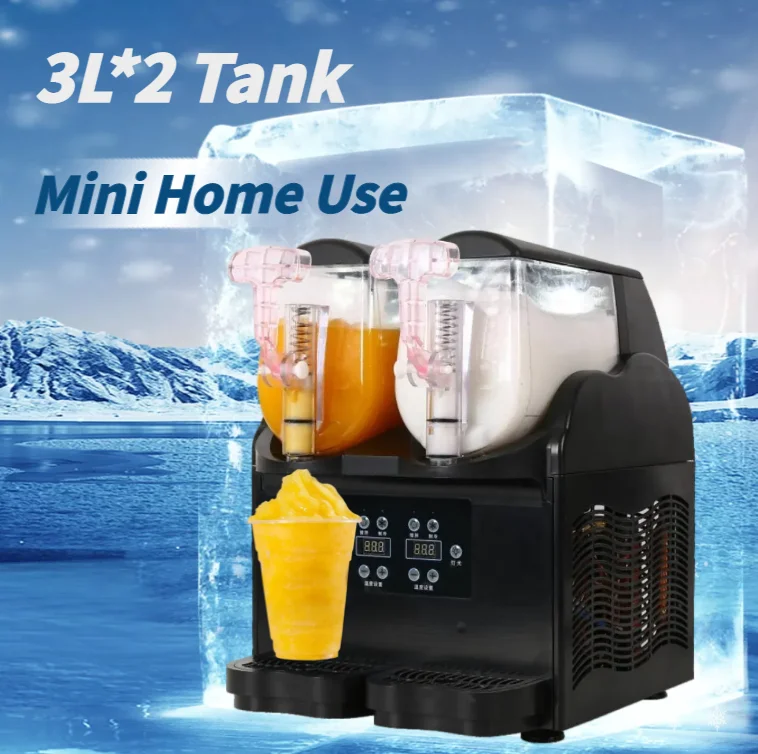 Small Personal Robot Mini Portable Icee Frozen Drink Slush Puppie Puppy Maker Machine 6 L 6l 6 Liter Liter For Home Use Kitchen