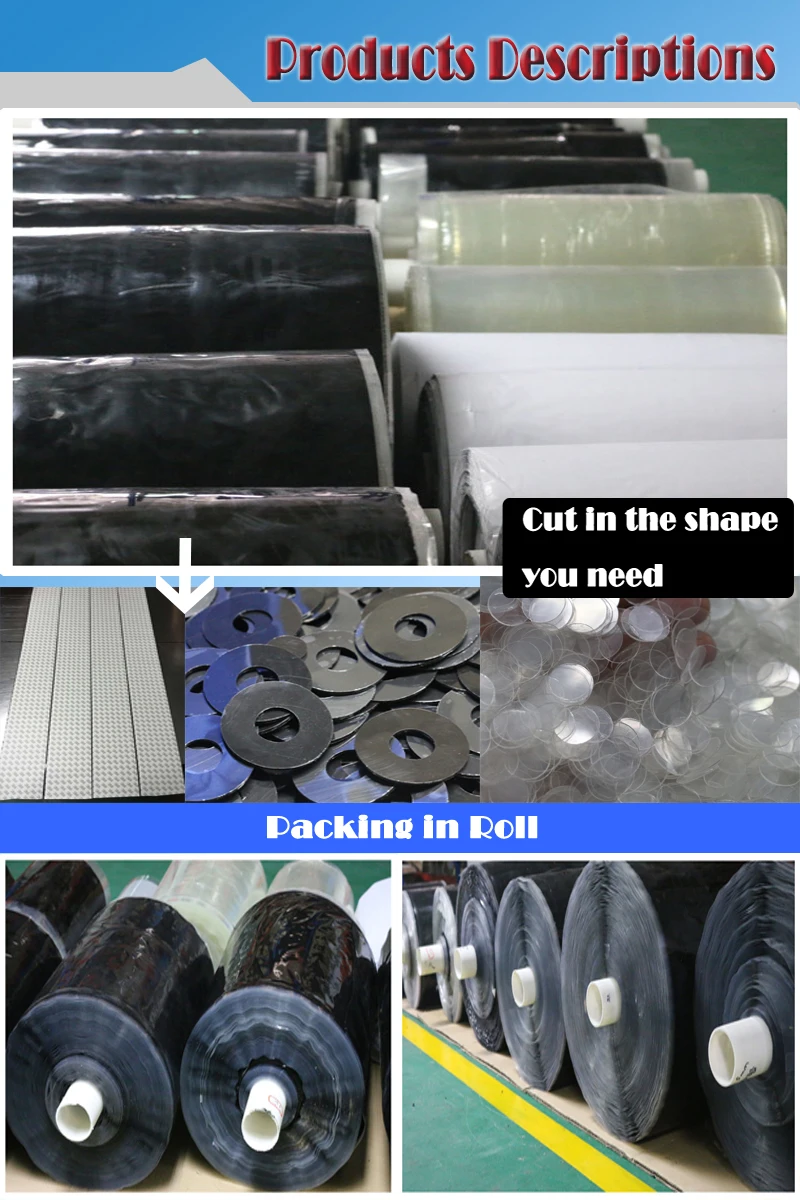 Custom Polyurethane Square Sticky Gel Pad Sheets Adhesives Sticky Pu