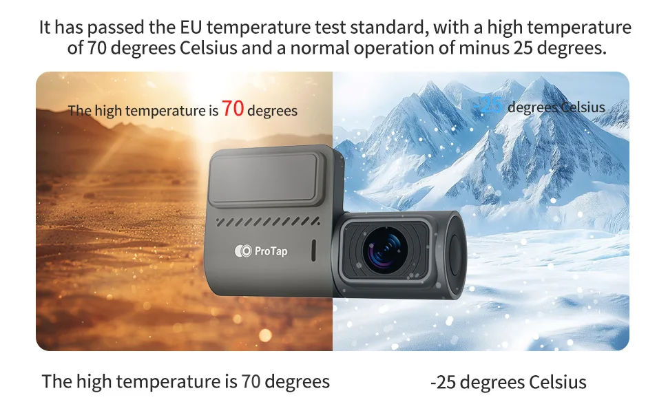 Protap M1 Dash Cam 1440P Car Camera description image 7
