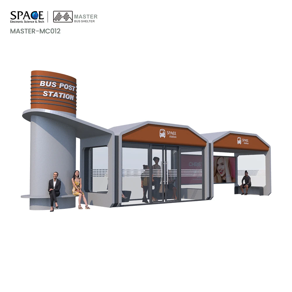 Fine Design Smart Urban Modern AC Bus Shelter for Sale