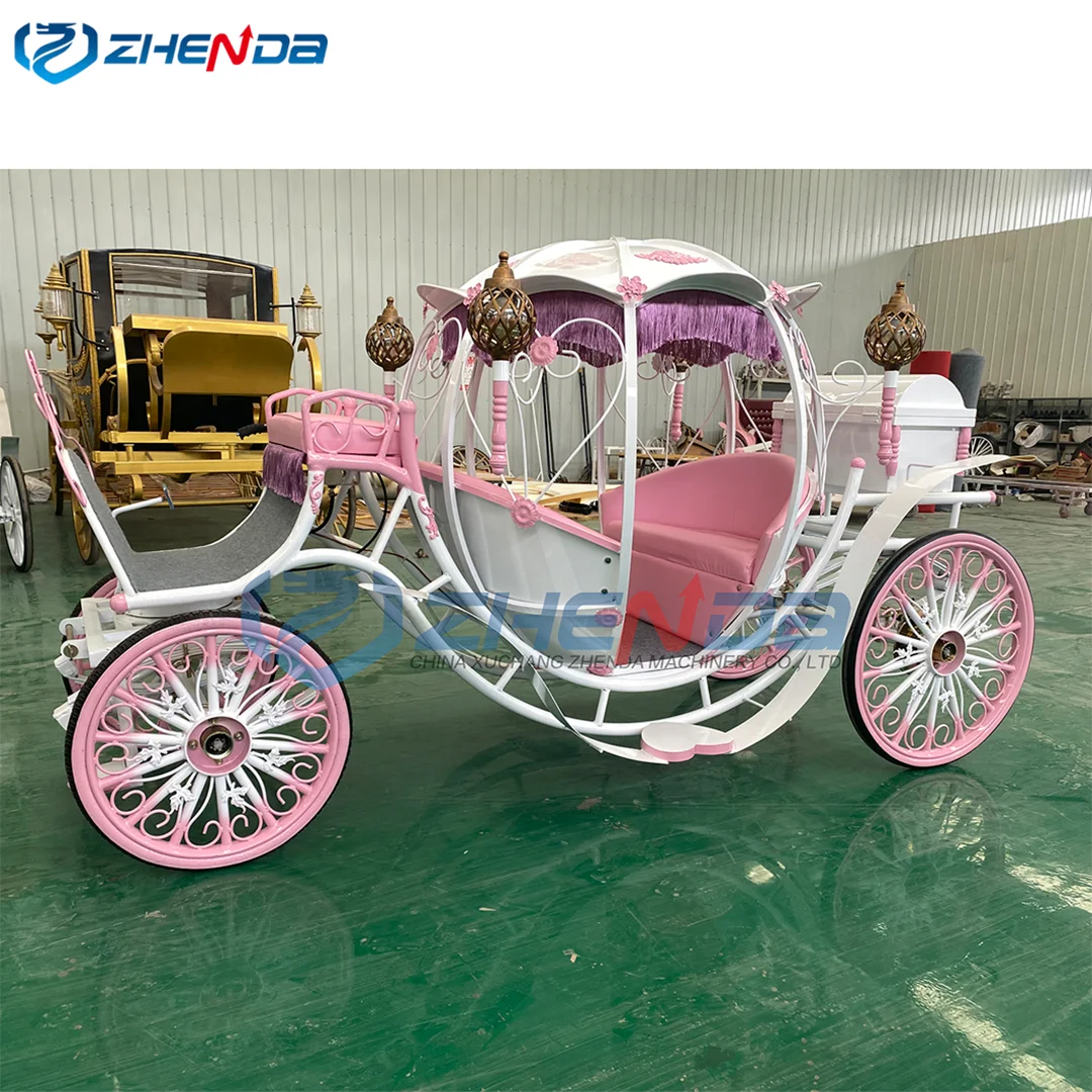 ピンクプリンセスかぼちゃ馬車 - 電動・馬引き観光カート販売