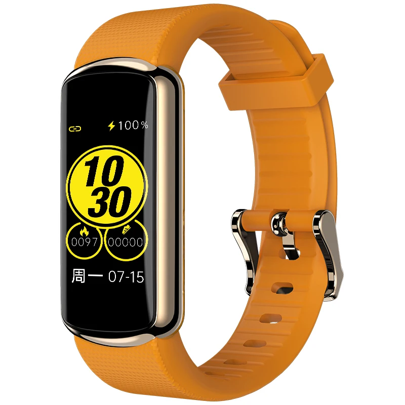 Fitness Health Tracking Digital Watch Metal Real Heart Rate Girls Smart Hand Watch Bracelet