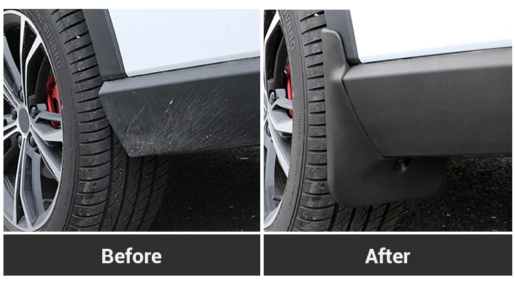 High Quality Car Exterior Accessories 4Pcs Front Rear Mud Flaps Guard Flares Splash Mudguard For BYD Song Plus Accessory details