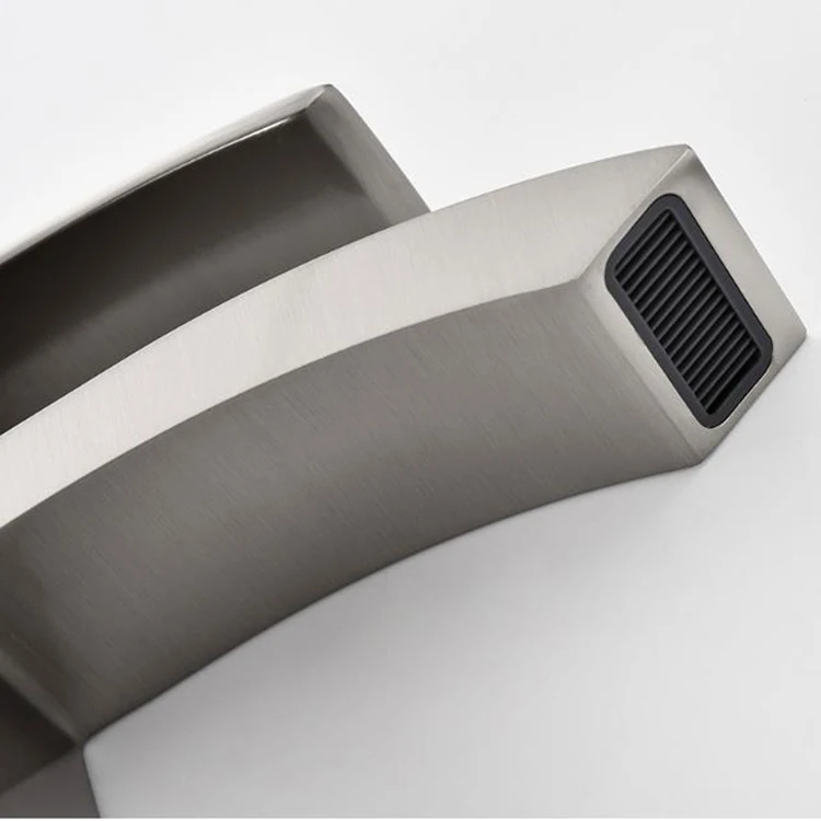 Grifo monomando para lavabo de baño cuadrado con función fría y caliente de acero inoxidable SUS 304 moderno