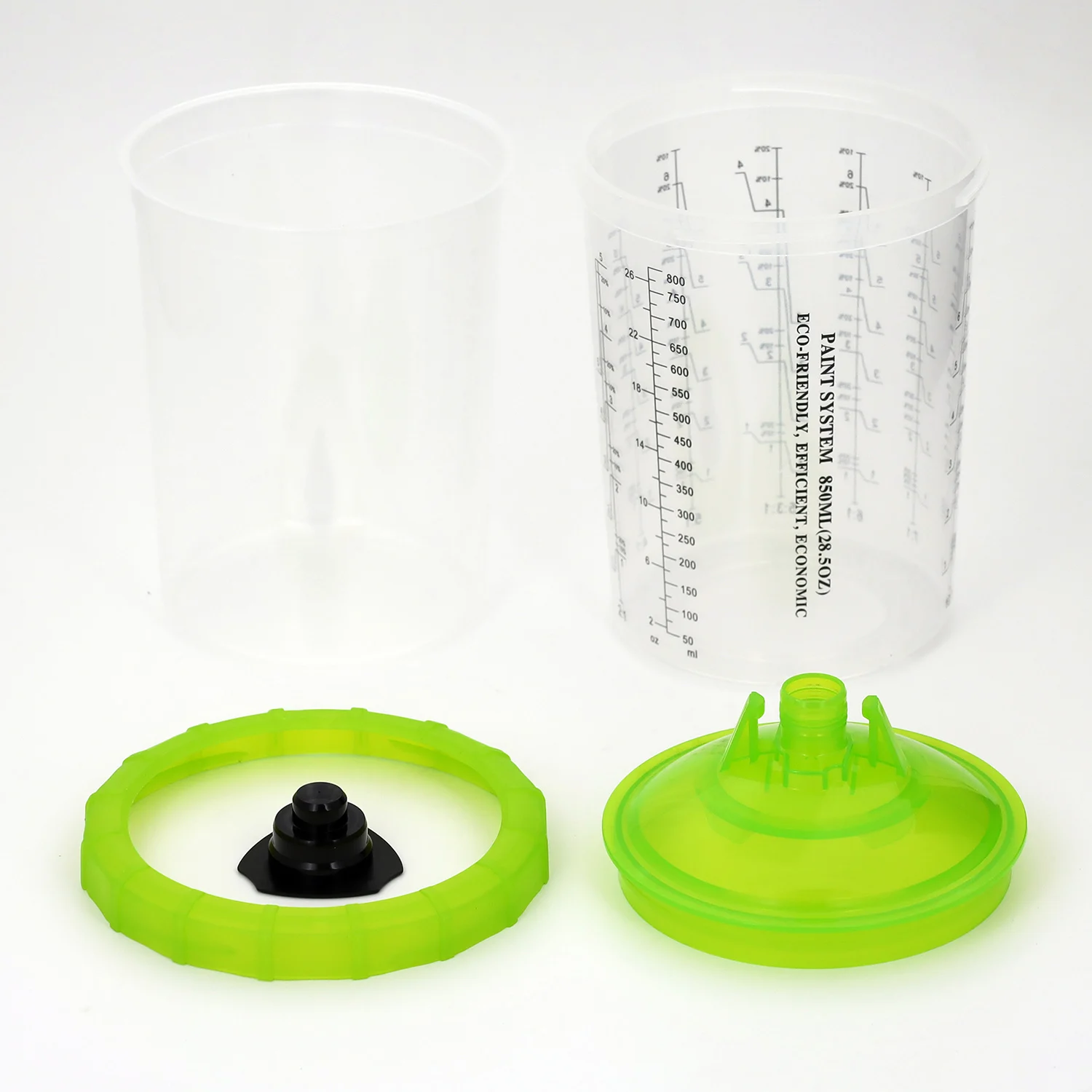 Automotive Printable Plastic Disposable Spray Gun Paint Cups For Hvlp