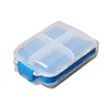 Borde azul de concha transparente