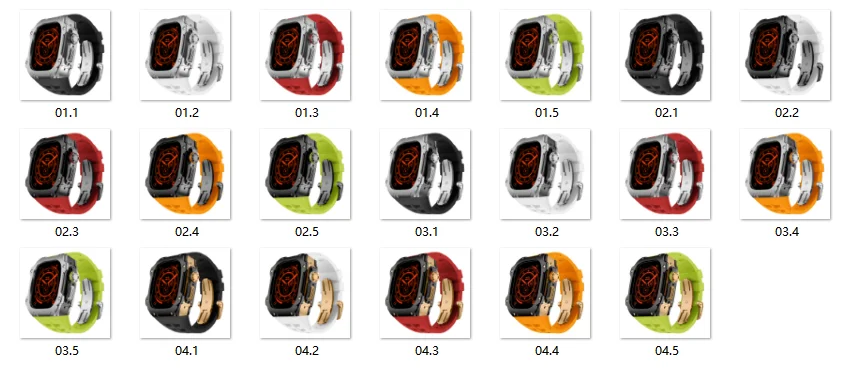 product laudtec luxury carbon fiber titanium smart watch band for watch compatible skeleton bottom cover design highly sensitive watch-10