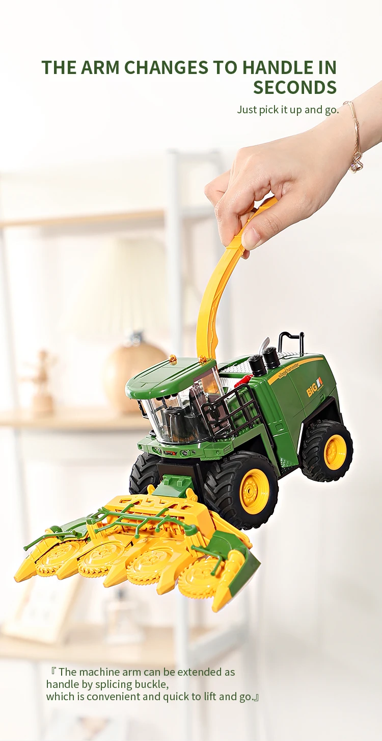 Dwi Dowellin 1:24 Remote Control Combine Harvester Tractor Toy - Buy ...