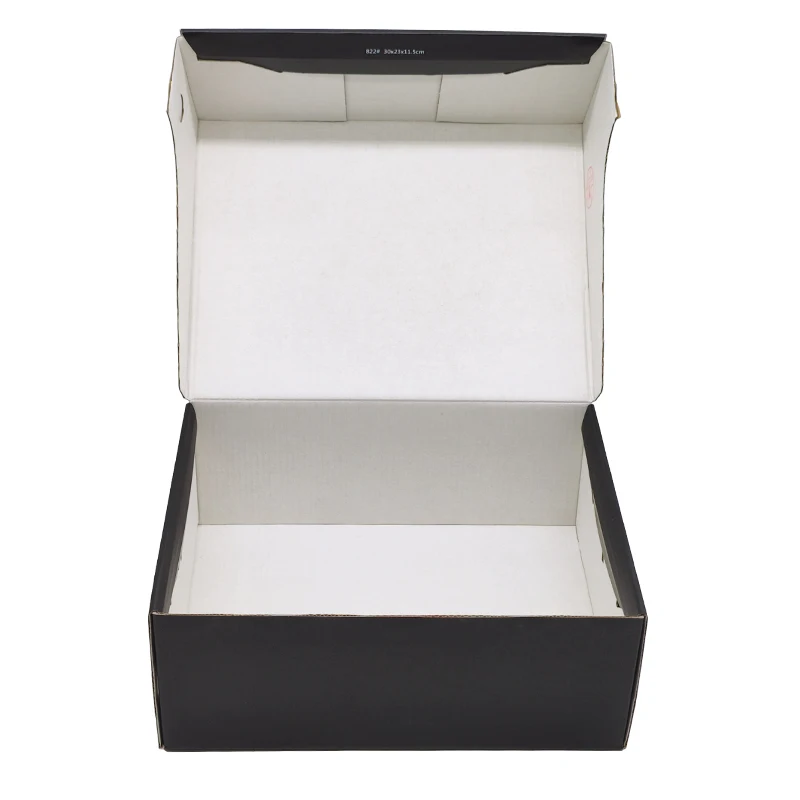 Factory Custom Pattern Printing Corrugated Packaging Box Custom Black ...