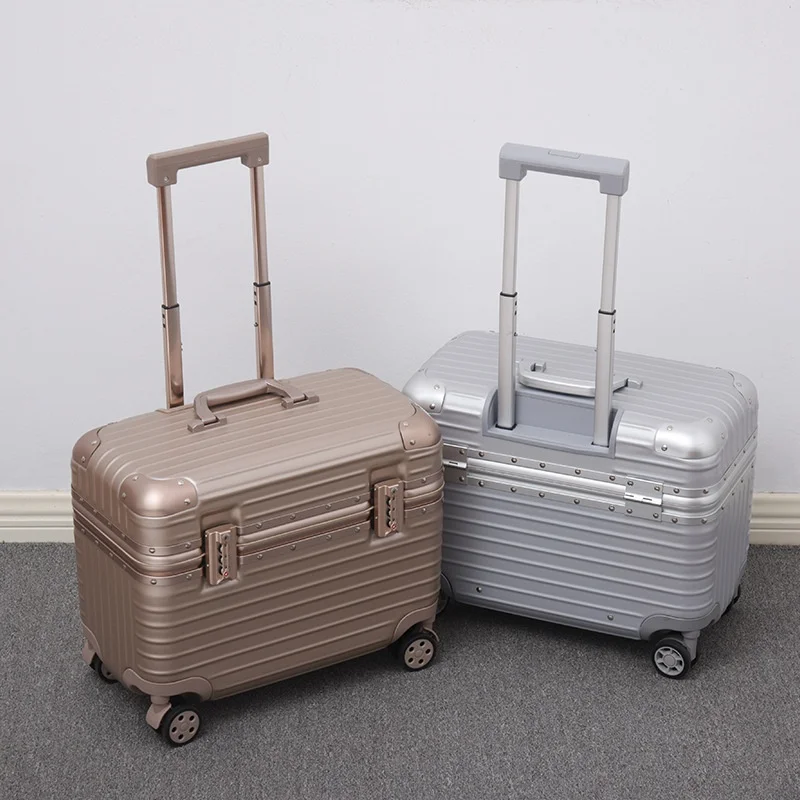 Flip-top Photography Equipment Suitcase TSA Password Lock Spinner Casters Durable ABS Material Carry-on Size for Business