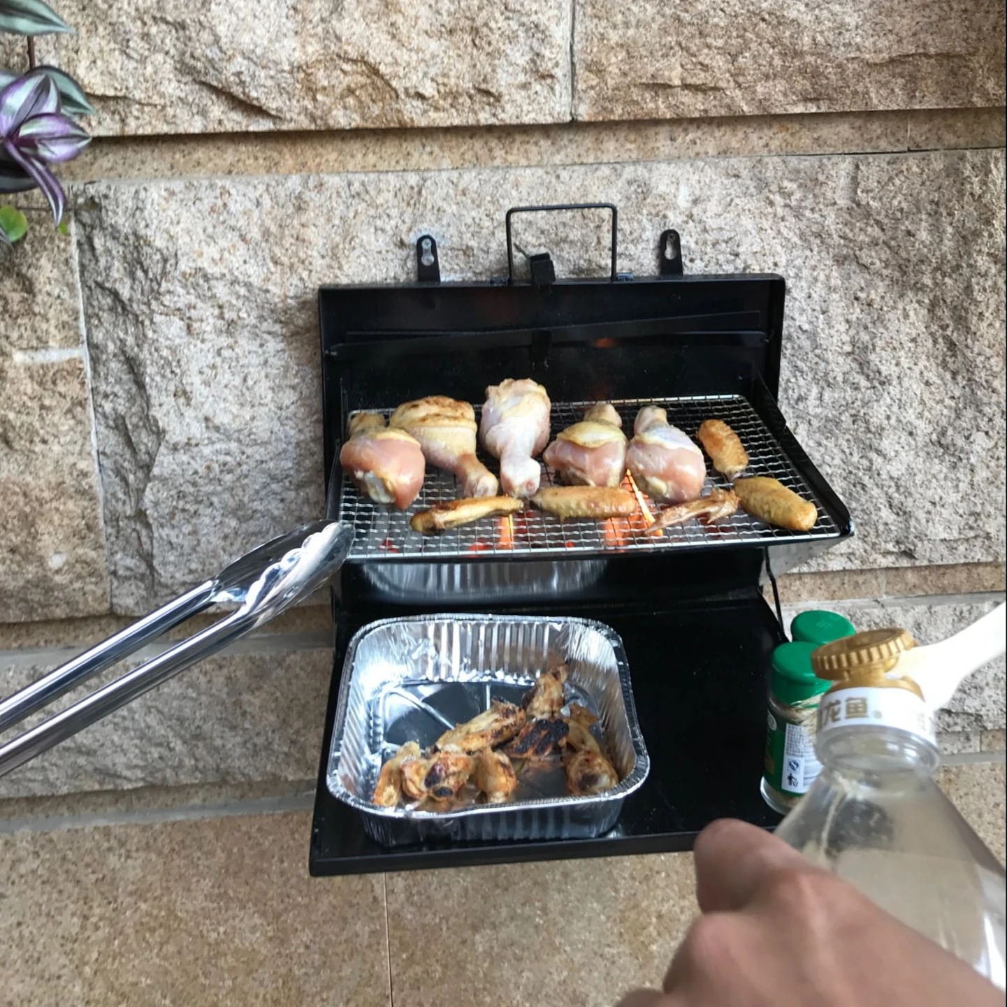 Mini Portable Korean Bbq Grill for Home Charcoal Stainless Steel Barbecue Grill Korean Bbq Table