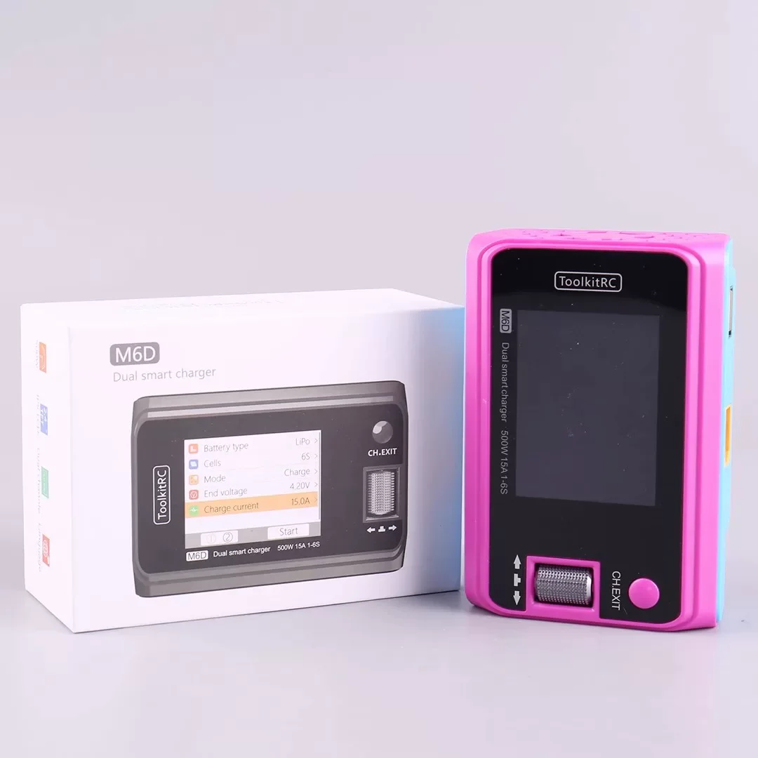 Special Edition Red Charger for Holiday M6D Dual-Channel Model Balancing Charger V3 Lithium Battery 500W 25A 1 - 6S 5