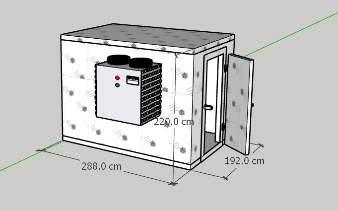 20ft 40ft Container Cold Storage Walk in Cold Room for Restaurant Small Energy Efficient Cold Storage for Fruits Vegetables