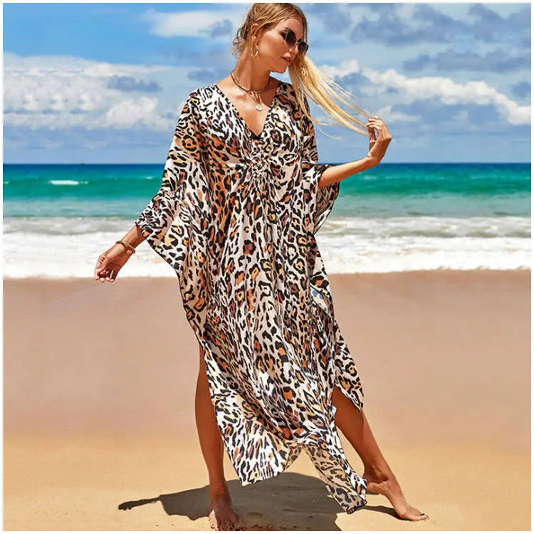 Kimono playero para mujer, Túnica con estampado de animales, para Spa y  playa