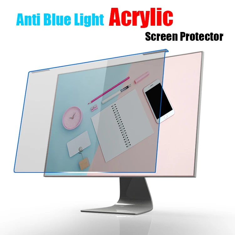 12.5inch 65inch Hanging Transparent Acrylic Anti Blue Light Protective