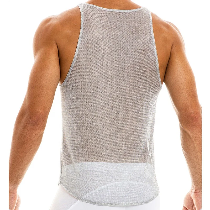 JL1129A High Quality Men’s Tank Top Mesh Gym Sports Breathable Men’s Tank Tops From China
