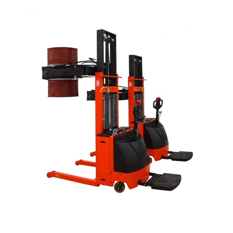 5ton portable electric oil stacker drum lifter for forklift