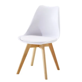 Modern Solid Patchwork Dining Chairs with Wooden Legs Foldable Fabric Living Room Chairs for Bedroom Apartment Hotel