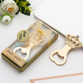 Elegant Present Cute Crown Bottle Openers for Baby Shower Favors Return Gifts or Wedding Decorations Bridal Souvenirs for Guests