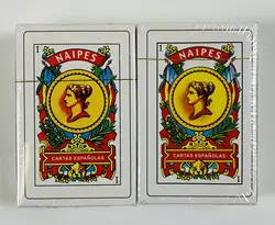 2 палубы baraja Espanola 50 Cartas пользовательские покер испанские игральные