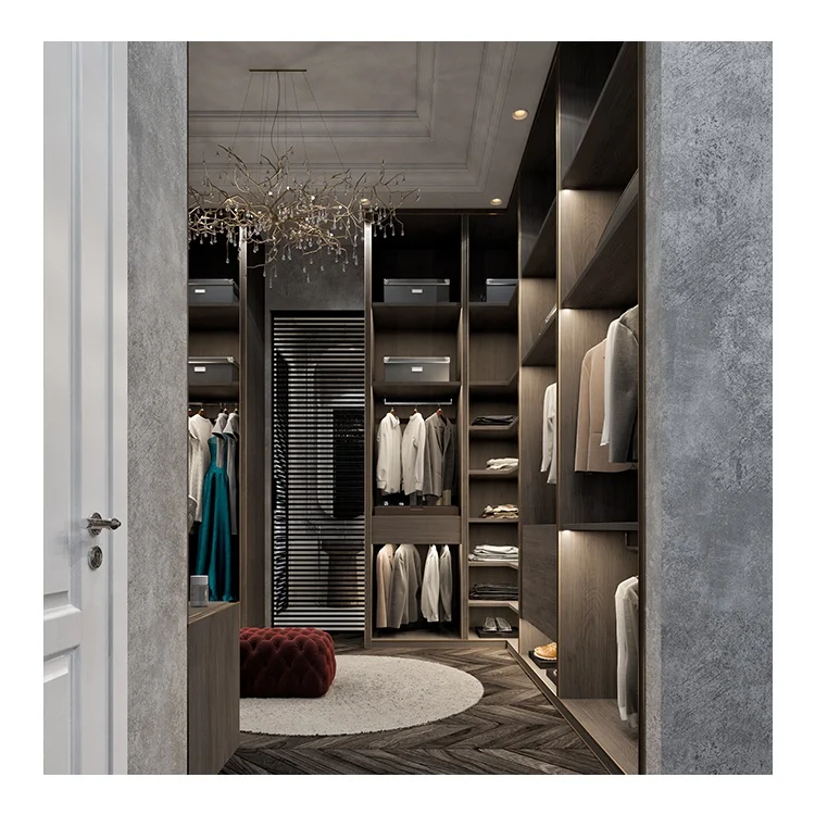 Modern Bedroom Walk-in Wardrobe Furniture for Home and Hospital Use