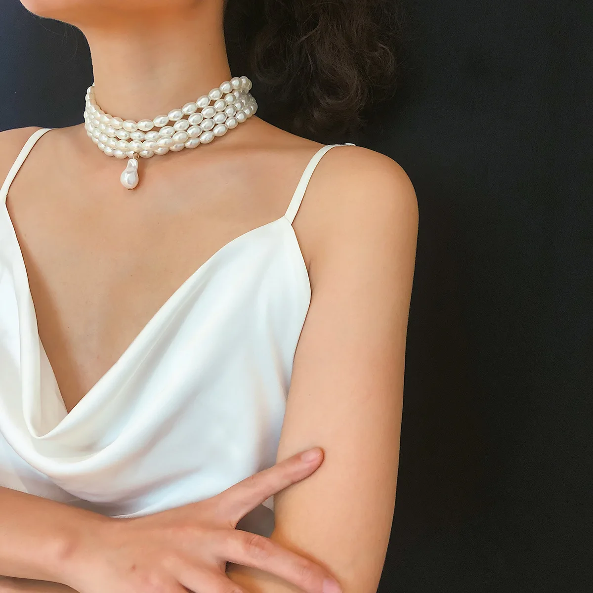 Buy Pearl Necklace,Multilayer Necklace 