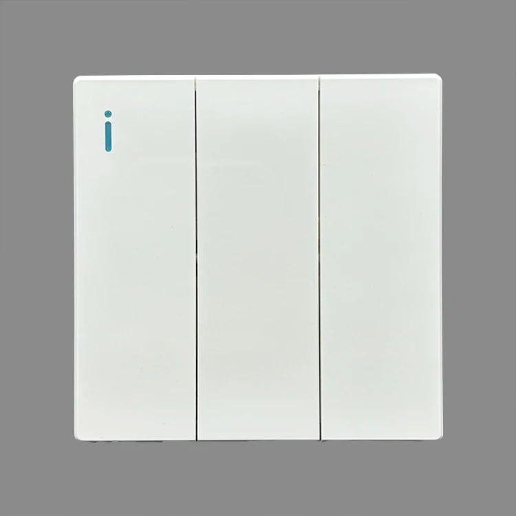 VNX PC Switch Panel 10A 250V Electric 2 Gang 1Way / 2 Way Home Wall Light Switch British Standard for Office