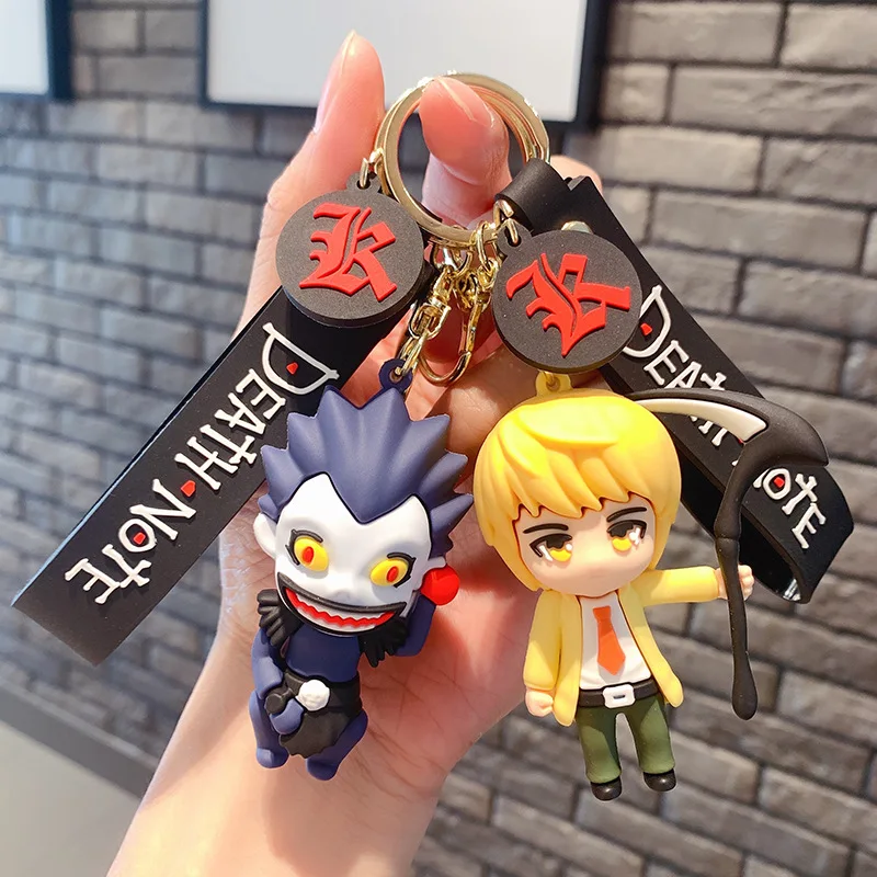 Death Note 3D Figure Keychain - L Ryuuku Ryuk Lanyard
