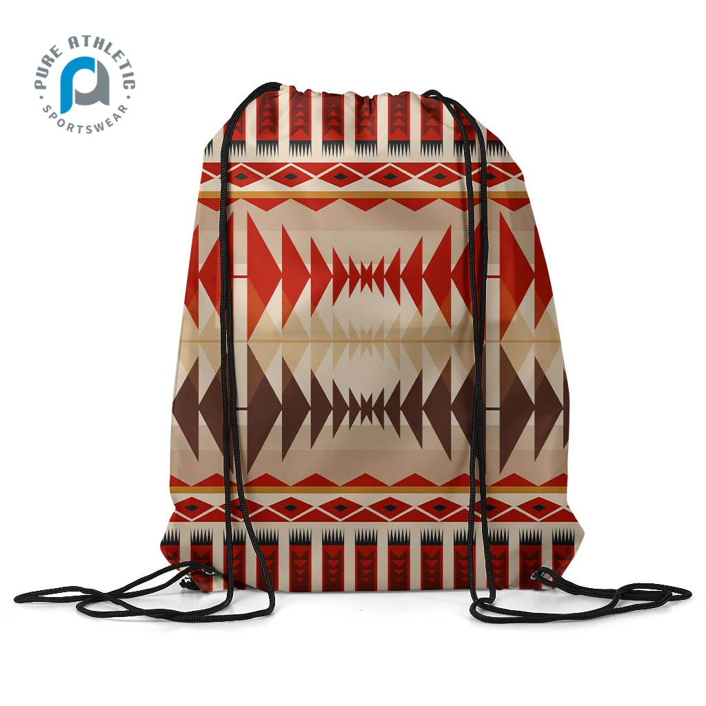 printed drawstring pouch