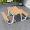 WT frame-120cm table with bench