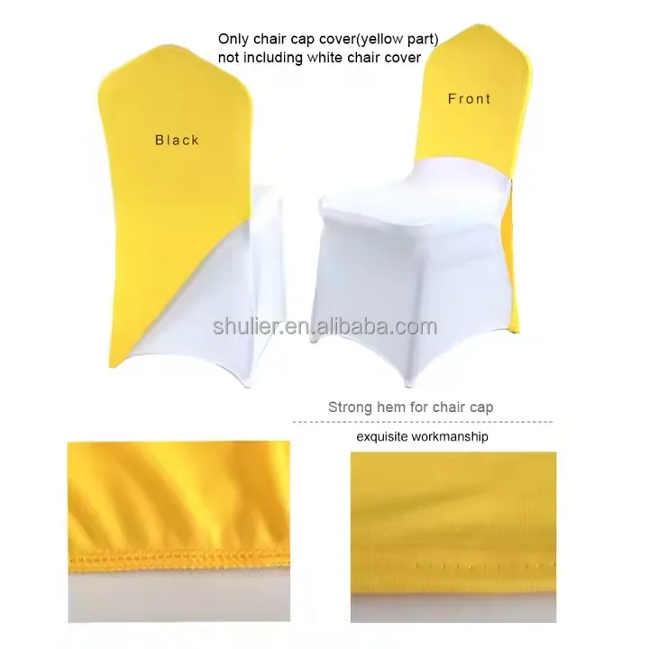 Royal Blue Spandex Half Back Chair Cover for Wedding Events