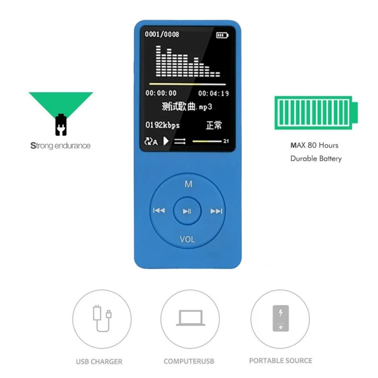 Multifunction Touch Screen Version MP3/MP4 Player Recorder 64GB Pocket MUSIC Reading MP3