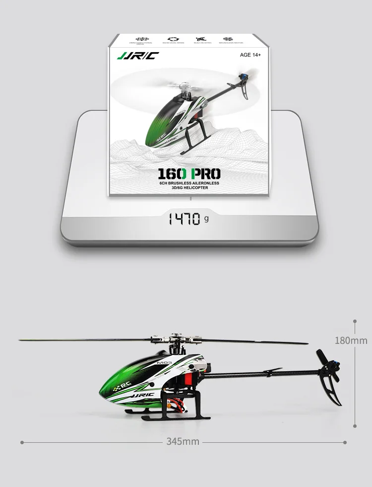 Jjrc M03 Six-Channel Brushless 3D Stunt Remote Control Helicopter Robomb Aircraft Model Fixed Speed Electrical Adjustment