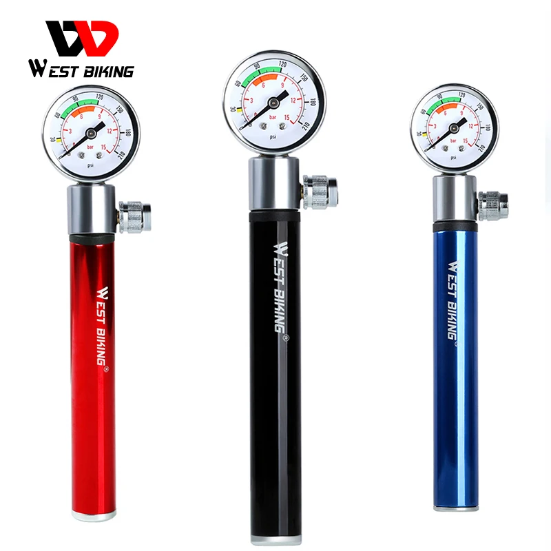 WEST BIKING Portable Bicycle Pump Mini Hand Pump Cycling MTB Bike Tire  Inflator bomba bicicleta Presta