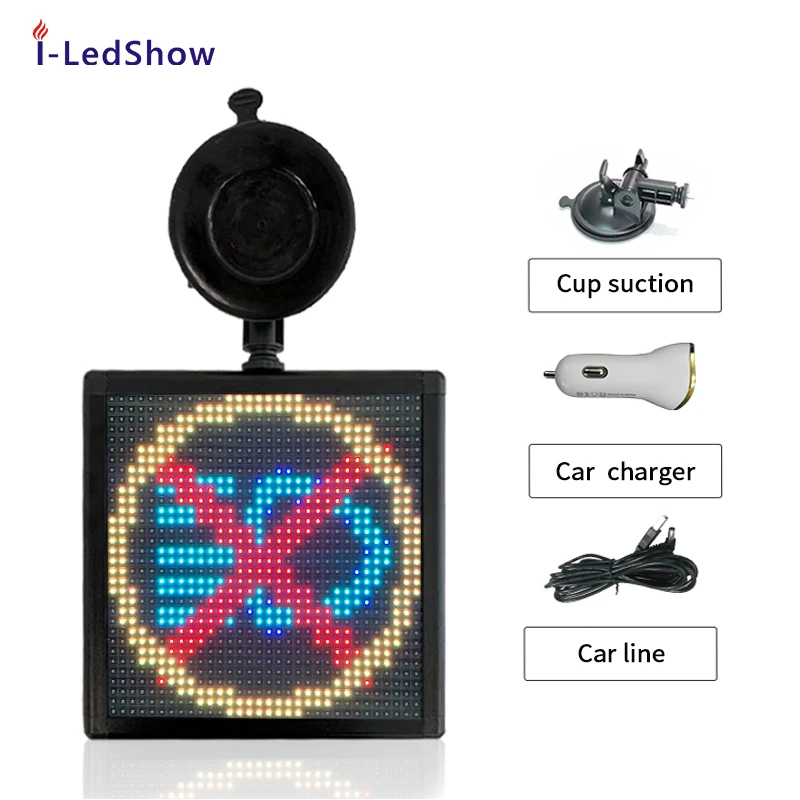 Full Smile Face Car Display Led Display Car Led Sign Car Window