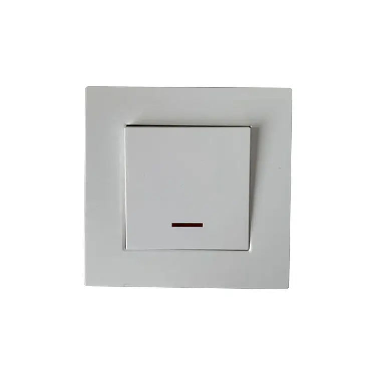 Factory Wholesale European Standard Household Switches 1 Gang 1 Way 250V/10A Wall Switches