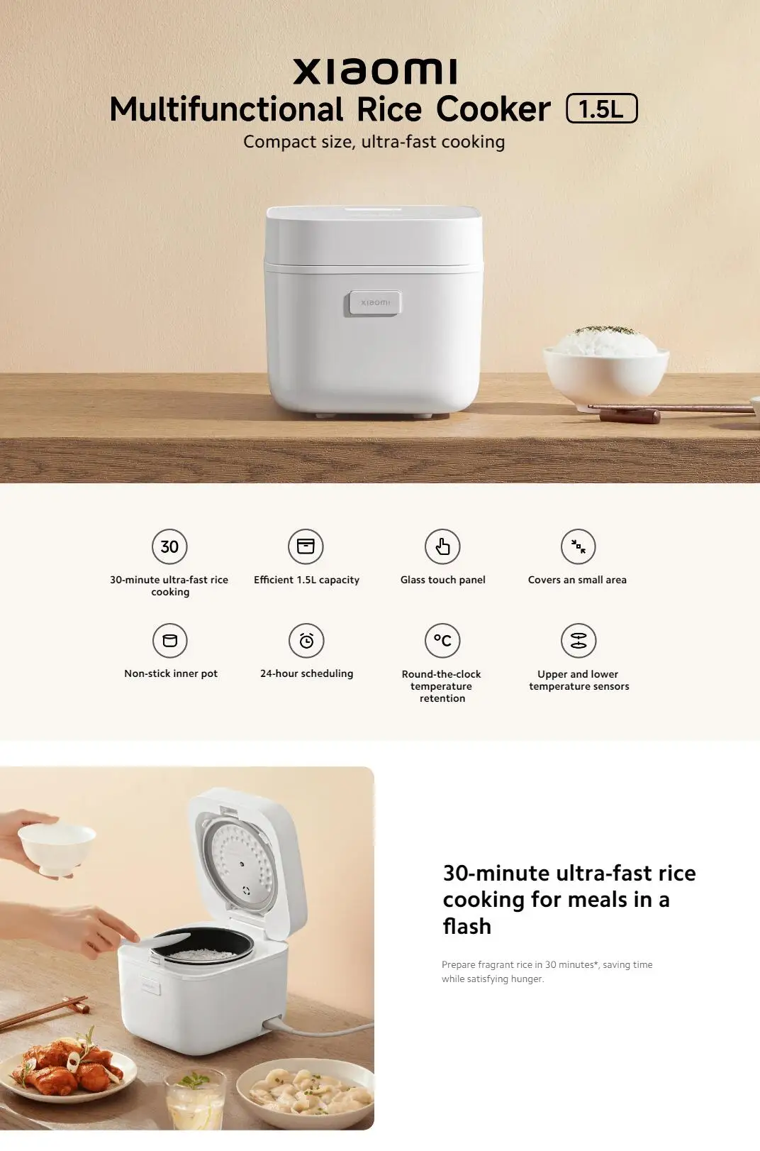 5l (white). Рисоварка xiaomi mijia. 5 l. 5 l. 5l (white).