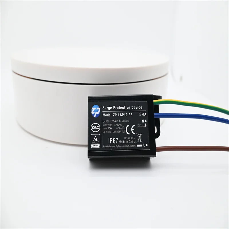 10Ka 10Kv Voltage Protector Ac Parallel 277Vac Surge Protector Ac for Commercial Light