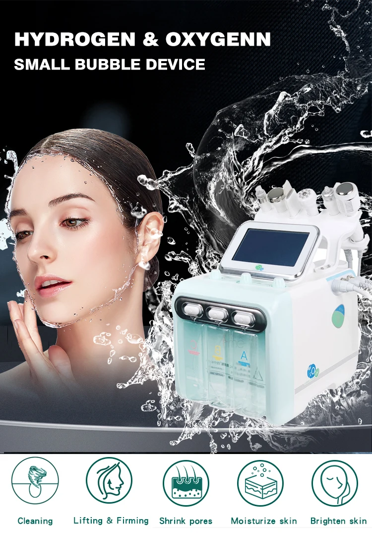 7 In 1 H2o2 Hydro Oxygen Facial Machine Dermabrasion Water Aqua Peeling ...