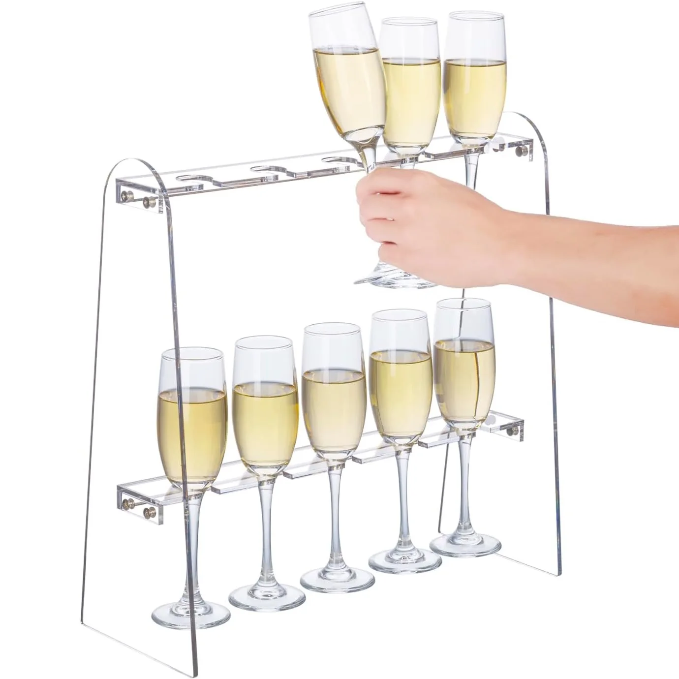 Champagne Flutes Prosecco Glass Stand BalsaCircle 25