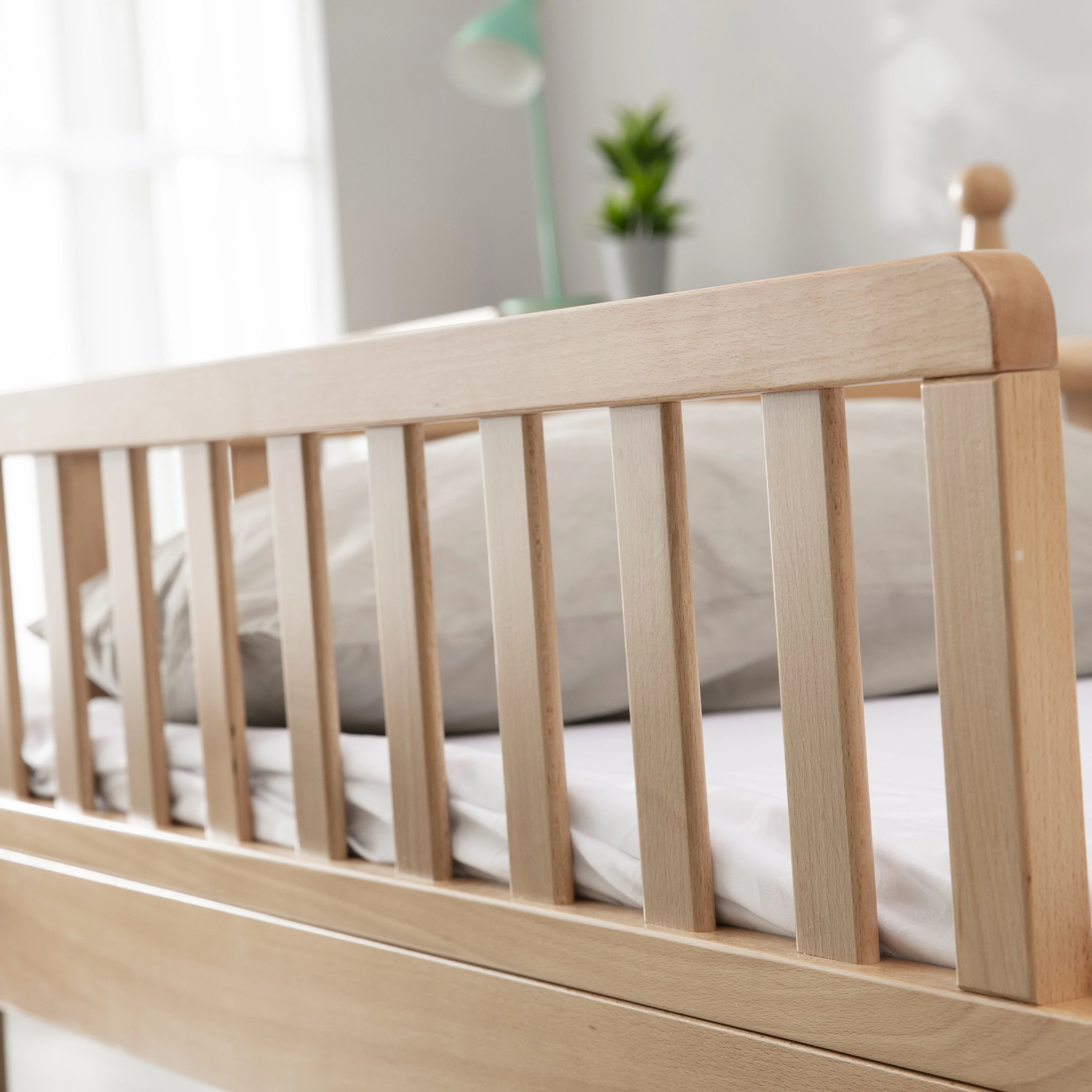 Новая однотонная деревянная детская кровать, деревянная детская кровать для спальни