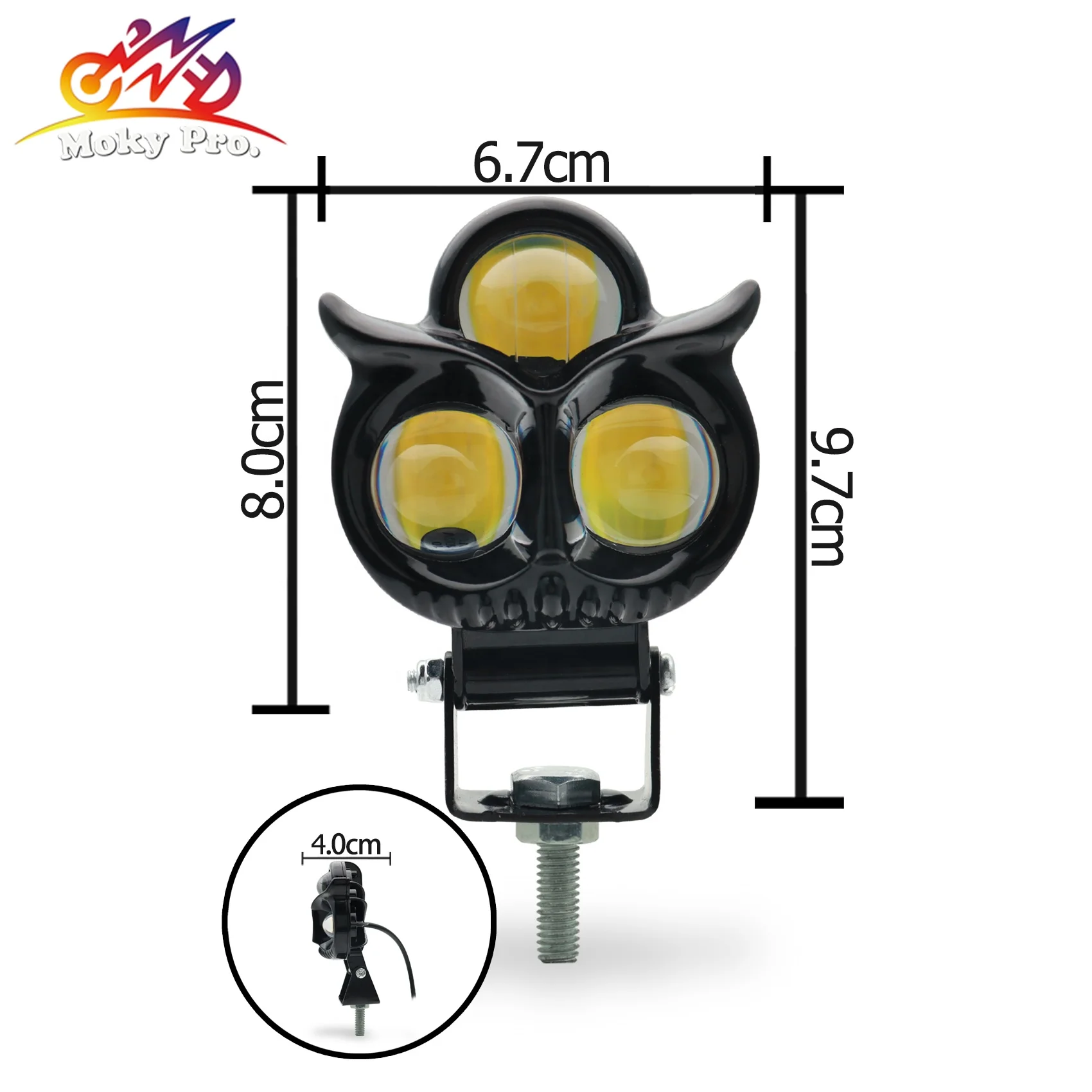 Zaoalife Motorcycle Fog Lights, Motorcycle LED Headlight - View #5