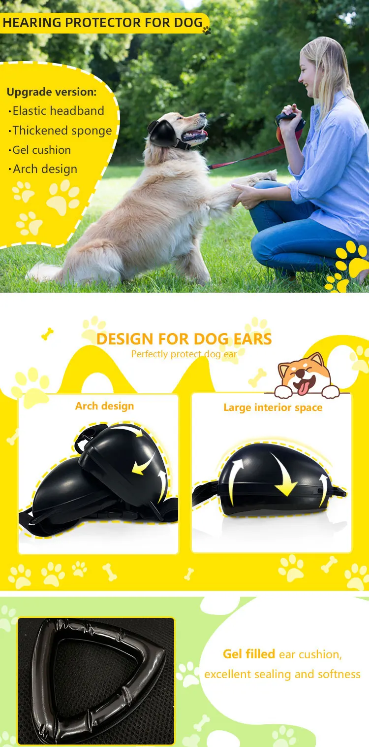 New Arrivals Noise Reduction Earmuffs Dog Earmuff Dog Hearing Protector